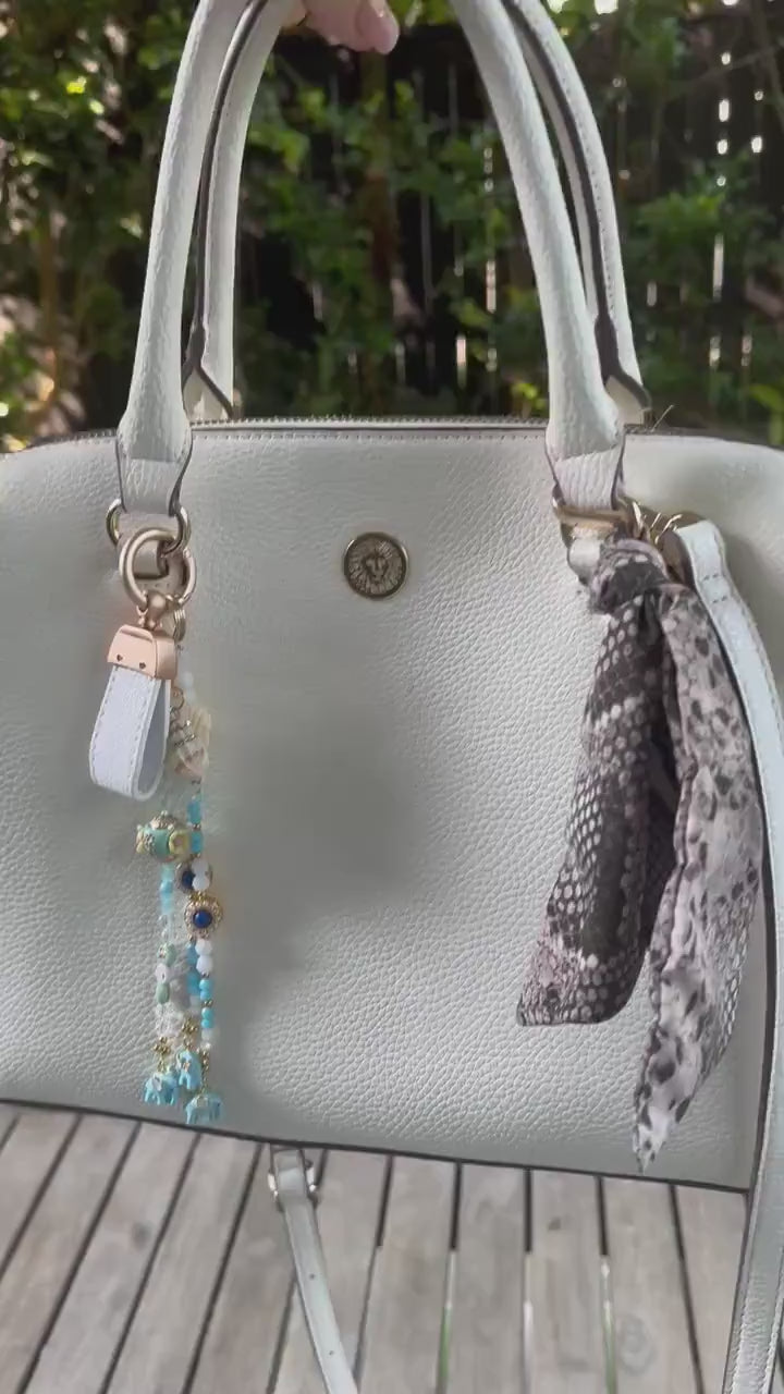Personalised Handmade Bag Charm, ‘Mum’, Key ring, featuring swarovski crystals, Mothers Day, Bridal, Birthday, Best Friend gift